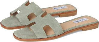 Steve Madden Hadyn Womens Sandals Sage Suede : 9.5 M, Leather