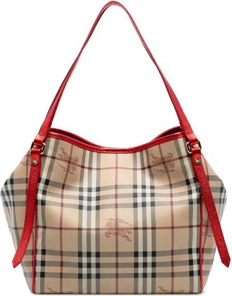 Burberry 2000-2017 Small Haymarket Check Coated Canvas Canterbury tote bag - Bruin