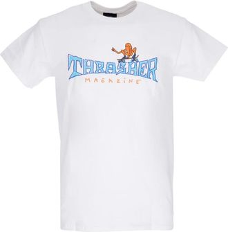 Thrasher Witte Heren Thumbs Up Tee - Heren - T-shirts - Wit - XL - Katoen - Tops