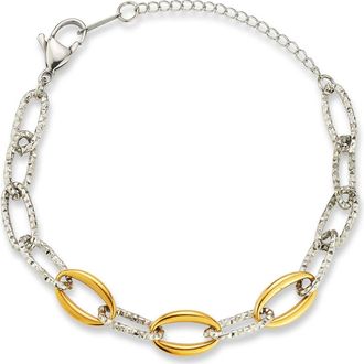 Glaze Jewelry Two-Tone Oval Link Chain Bracelet in Two Tone at Nordstrom Rack