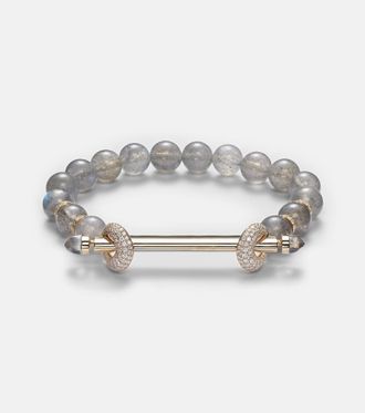 Ananya Chakra 18kt gold bracelet with diamonds and gemstones