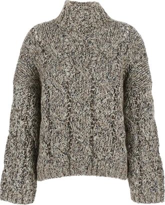 Brunello Cucinelli Maglione A Collo Alto-Donna