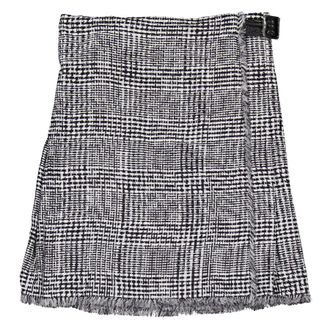 Burberry Embroidered Houndstooth Skirt, Brand Size 6 ( US Size 4 )