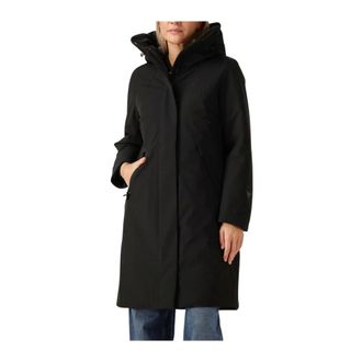 KRAKATAU Dames, Mantels, Zwart, Maat: M Nylon