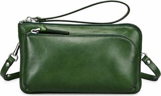 OLD TREND Dahlia Genuine Leather Compact Convertible Crossbody in Green at Nordstrom