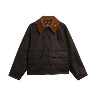 Barbour Spey Waxed Jacket - Jackets - Mujer - Verde - M