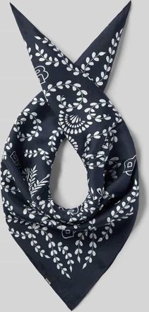 HUGO BOSS Tuch aus reiner Seide Modell VINCENCY in Dunkelblau, Gr&ouml;&szlig;e 1