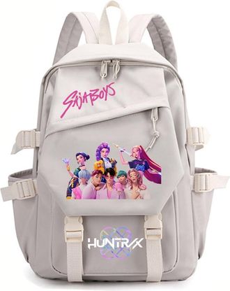 Generic K pop Demons Hunters Merch Backpack Bag for Kids Girls Students School Bags zipper Multi-Pocket Nylon Travel Daypack Cool Teens Rucksack Gift for Hunt
