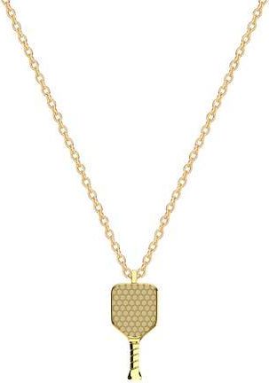 Gabi Rielle Pickeball Racket Pendant Necklace in Gold at Nordstrom Rack