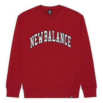 New Balance Mens New Balance Alphabet Printing Round Neck Casual Pullover Red MT03515-NCR