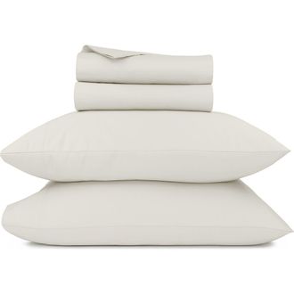 California Design Den Grand Indulgence 1000 Thread Count 100% Cotton Sateen Sheet Set in Eggshell Cream at Nordstrom, Size Queen