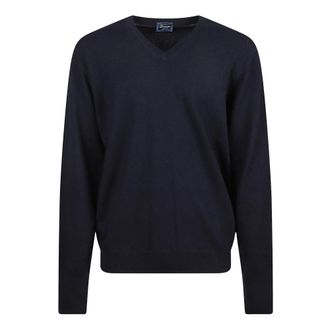 Drumohr Maglione Girocollo in Cashmere - - Knitwear - Uomo - Blu - L
