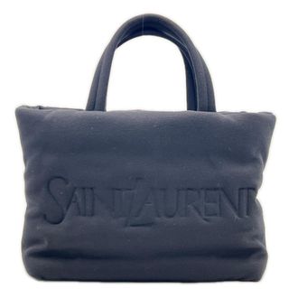 Saint Laurent Black Cotton Handbag Tote Bag (Pre-Owned)
