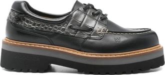 Woolrich Schoenen, Dames, Zwart, 38 1/2 EU, Platte Schoenen