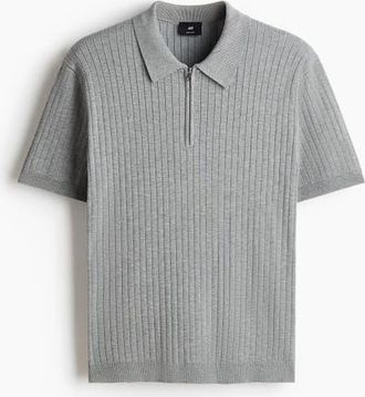 H&M Slim Fit Polo Shirt in Gray at Nordstrom, Size Xx-Large