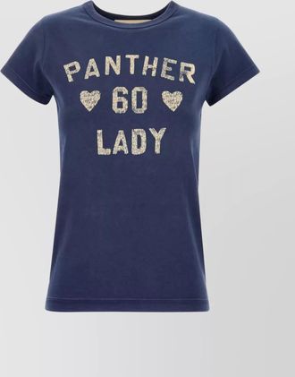 Valentino Garavani panther lady crew neck t-shirt