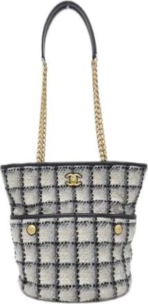 Chanel Bolso de hombro de tweed de algod&oacute;n Pre-owned - Pre-owned - Mujer - Multicolor - ONE SIZE