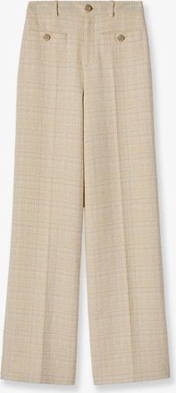 Gucci Pantaloni in misto cotone con motivo a quadri - GUCCI - gender_Woman