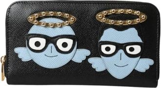 Dolce & Gabbana Tweedehands leren portemonnees - Dames - Vintage Accessoires - Zwart - ONE Size - Leer - Vintage