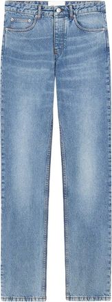 Ami Light Blue Denim Straight-Leg Jeans
