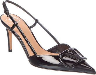 Valentino Vlogo Signature 60 Patent Slingback Pump