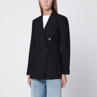 Gucci Double-breasted wool pinstripe jacket