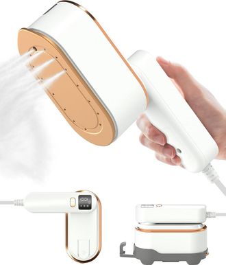 No Brand Plancha De Viaje Para Ropa - Plancha Port&aacute;til De Mano De 1200 W - 3 Niveles De Vapor - Pantalla Lcd - Calentamiento R&aacute;pido En 10 Segundos - Ideal Para