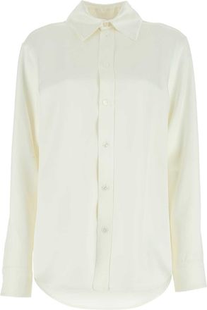 Bottega Veneta Ivory Satin Shirt