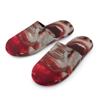 Generic Woman Open Mouth Drinking Mens House Slippers Slip Indoor Slipper On Shoes Warm Outdoor