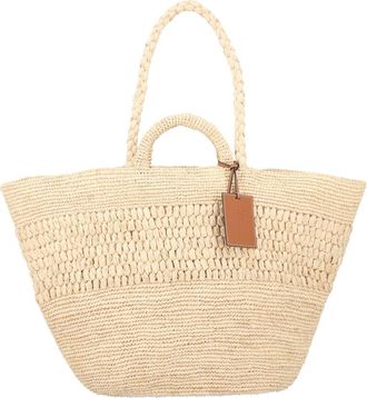 Maneb&igrave; Fiji Woven Raffia Large Tote Bag