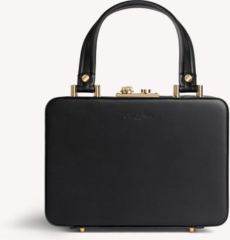 Gianvito Rossi Val&igrave; Top Handle bag in Black Leather at Nordstrom