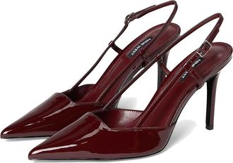 Nine West Mianda Womens Shoes Dark Red Patent : 8.5 M, Synthetic