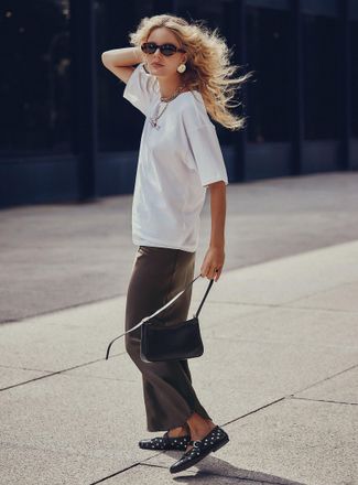 Icone Womens Satiny maxi skirt