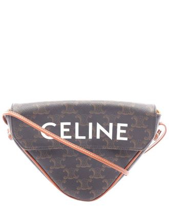 Celine Celine Triomphe Triangle Shoulder Bag (Authentic Pre-Loved)
