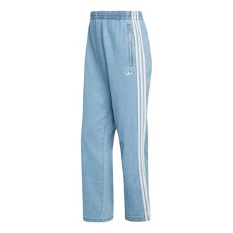 adidas Denim Firebird Pants Asia Sizing Light Blue KX1195
