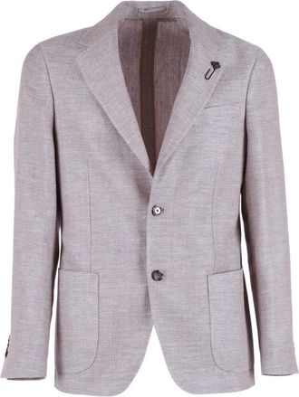 Lardini Roma Blazer - Heren - Blazers - Beige - M - Wol - Jassen