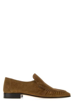 The Row Light Brown Slip On Loafers