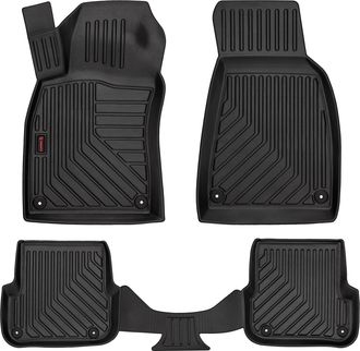 OEM Alfombrillas De Goma 3d Para Audi A6 C6 (sed&aacute;n, Familiar, Avant, 2004-2006) - Borde De 5 Cm