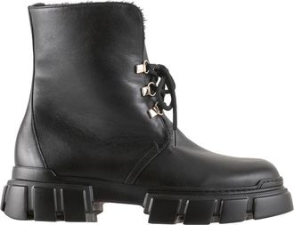 H&ouml;gl Winter Hike Laarzen - Dames - Veterlaarzen - Zwart - 37 1/2 EU - Leer - Schoenen