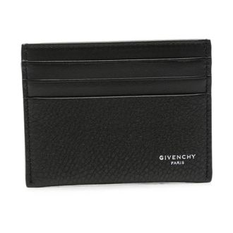 Givenchy Accessoires, Heren, Zwart, ONE Size, Leer, Leren Kaarthouder met Nerf