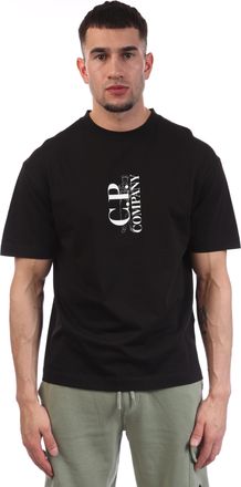 C.P. Company Heren C.P. Company 30/1 Jersey Logo T-shirt in Zwart