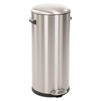 EKO Cubo De Basura De Pedal Belledeluxe 30 L Plateado Mate Eko