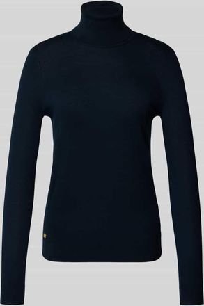 Lauren Ralph Lauren Regular Fit Rollkragenpullover mit Seiden-Anteil Modell ZOE in Blau, Größe XS