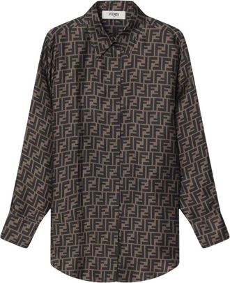 Fendi Mujer, Blusas y Camisas, Marr&oacute;n, Talla: S