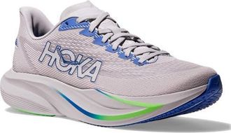 Hoka One One Mach 7 Running Shoe in Ash Grey /Cobalt Blue at Nordstrom, Size 10.5