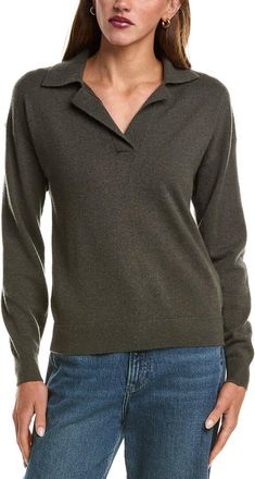 Naadam Naadam Wool & Cashmere-Blend Polo Sweater