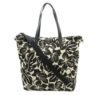Prada Pre-owned Tote Bags, female, Multicolor, Size: ONE SIZE Pre-owned Nylon Leather Tote Bag