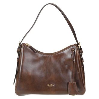 Prada Dames, Tassen, Bruin, Maat: ONE Size