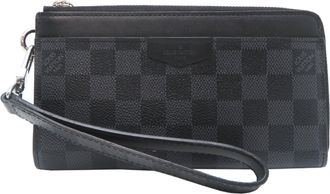 Louis Vuitton Black Damier Graphite Long Wallet (Bi-Fold) (Pre-Owned)