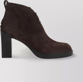Tod's suede lace-up ankle boots